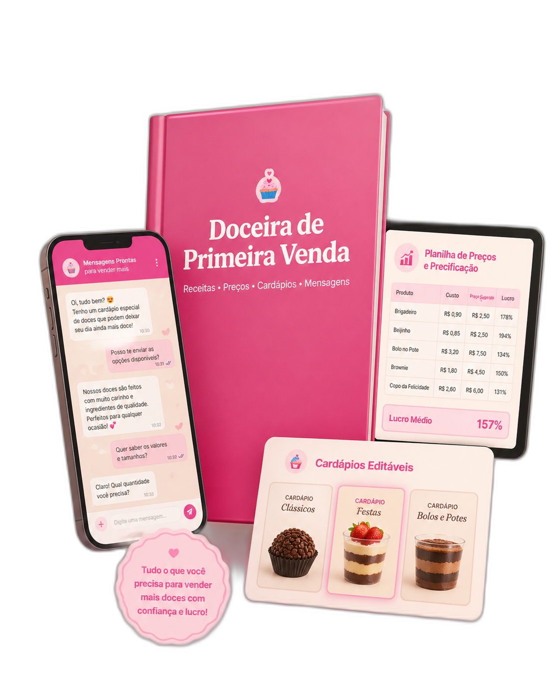 Kit Digital Doceira de Primeira Venda
